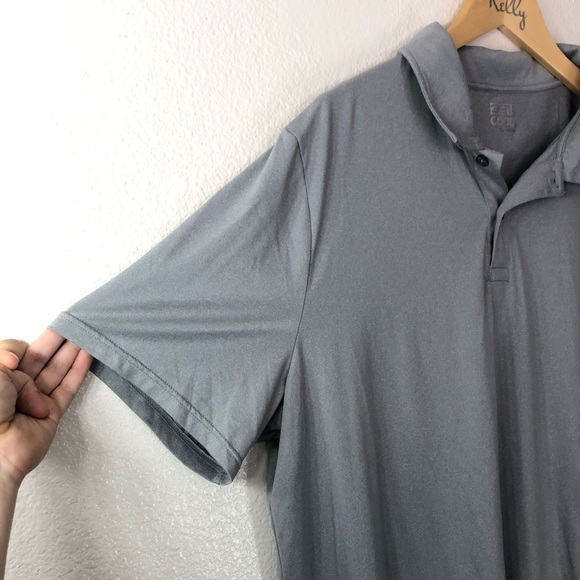 32° Cool Men’s Grey Quick Dry Polo - Picture 3 of 4
